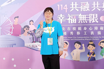 「114年度優秀職重專業人員」心路洗衣坊李怡貞-與服務對象肩並肩作戰，是工作現場最棒的夥伴