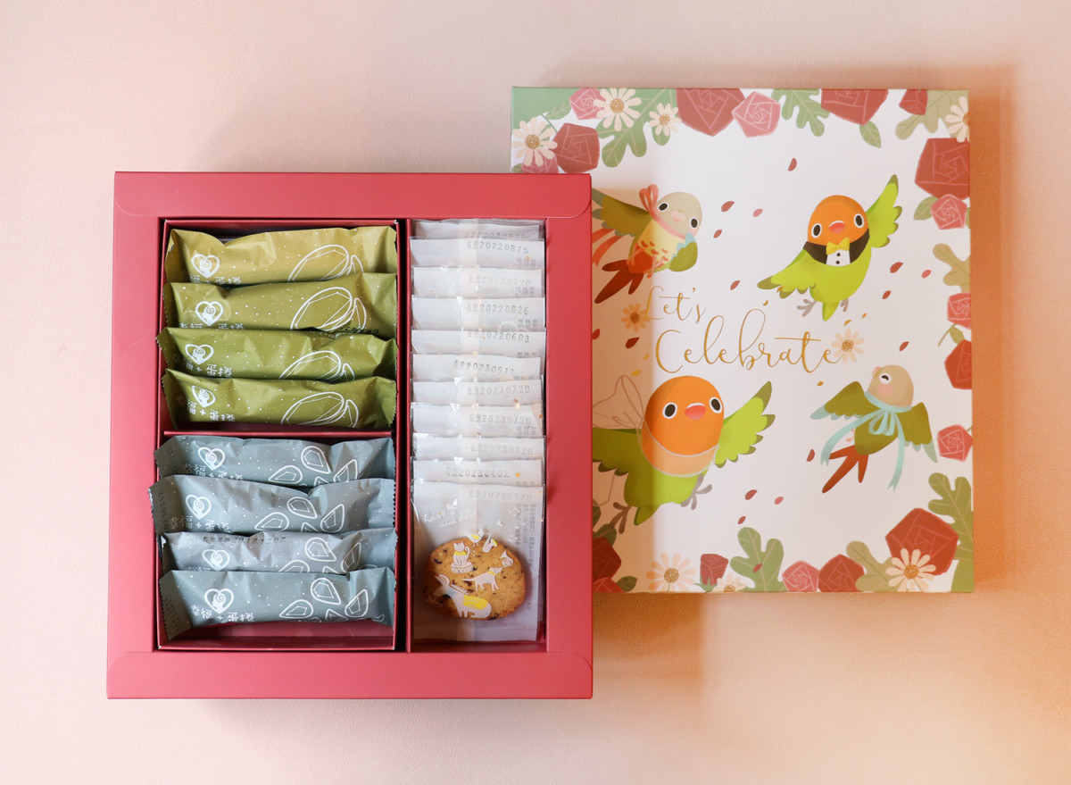 喜上玫梢- 心路×芒果的日常聯名禮盒 - 餅乾蛋捲款