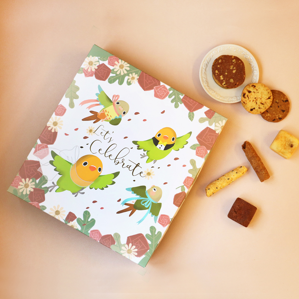 喜上玫梢- 心路×芒果的日常聯名禮盒 - 餅乾蛋捲款