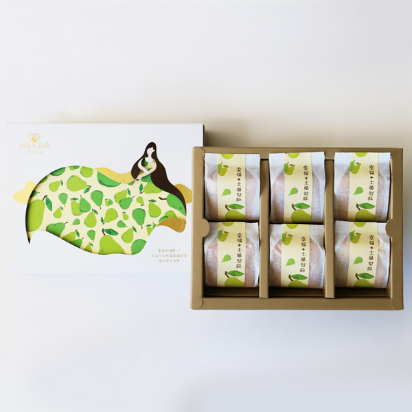 幸福+土鳳梨酥 6入禮盒（柚香金萱）