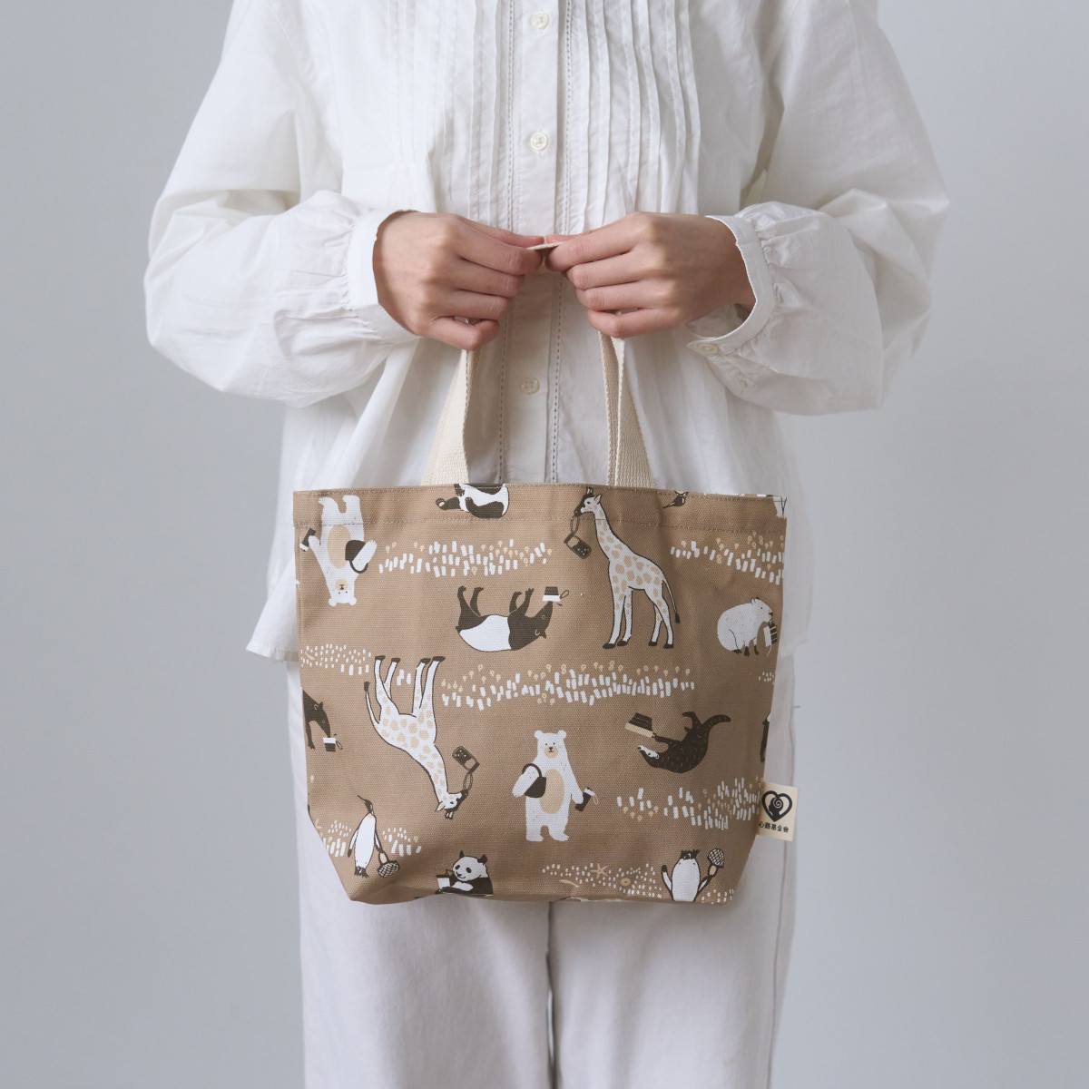 印花樂×心路 漫步森林動物提袋