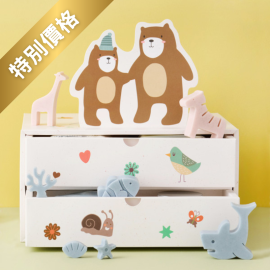 │特別價格│森林漫步禮盒-雙層款（蠟燭/動物皂/棉布袋/泡澡球）